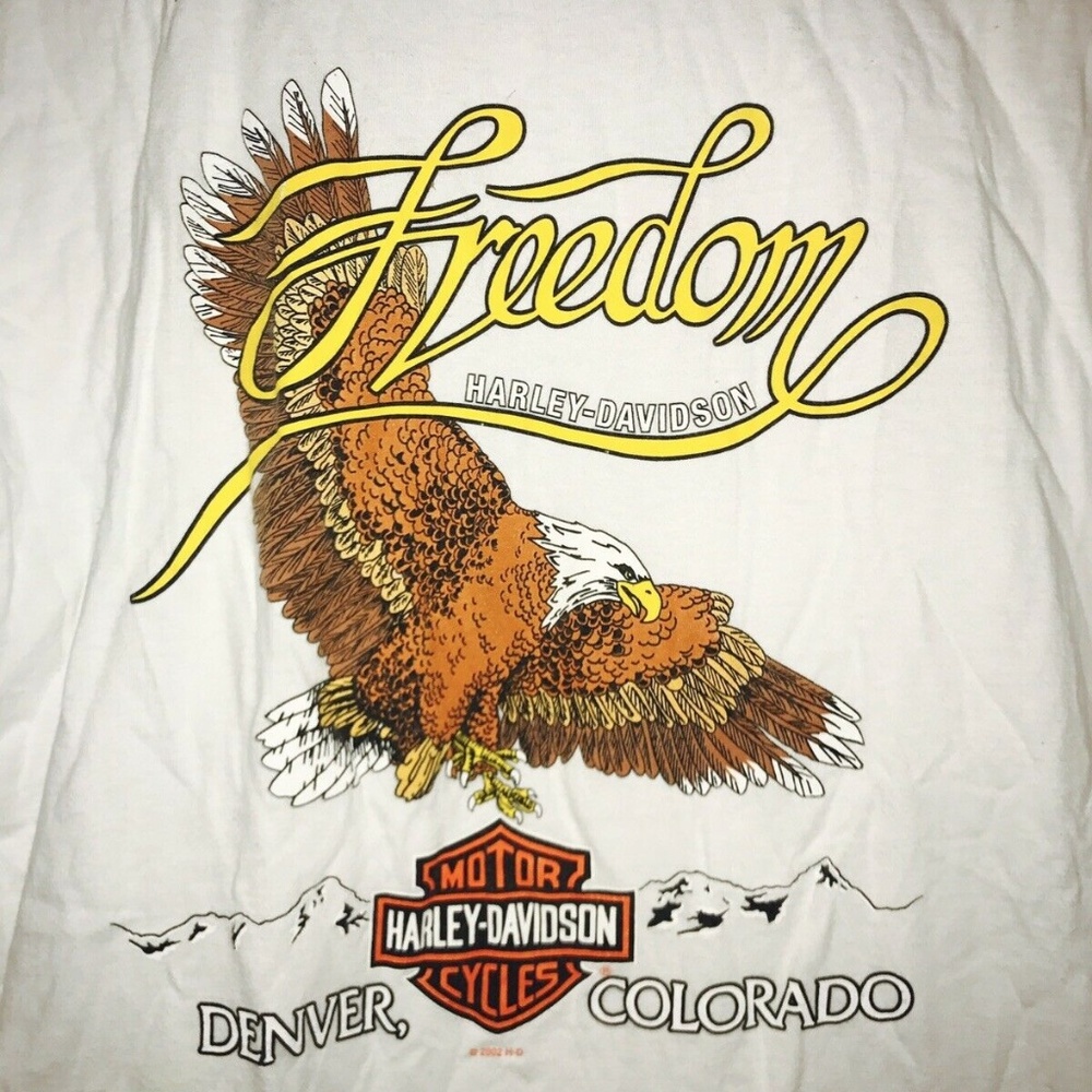 Harley Davidson men XL white long sleeve shirt